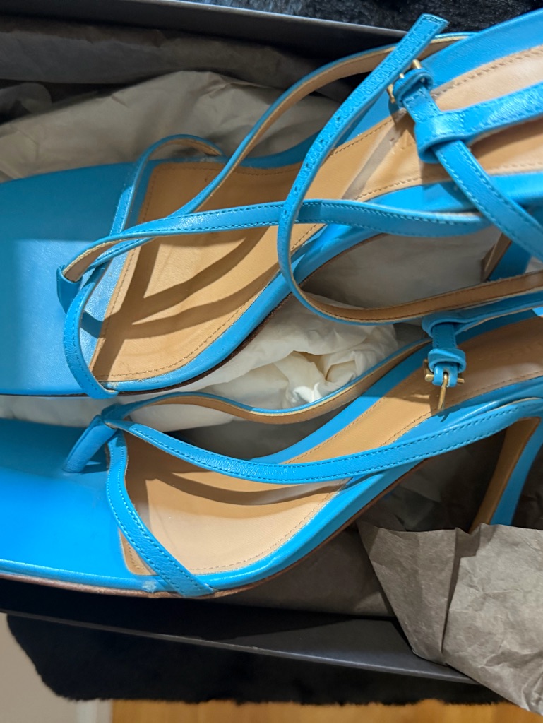 Bottega Veneta Turquoise And Tan Leather Sling